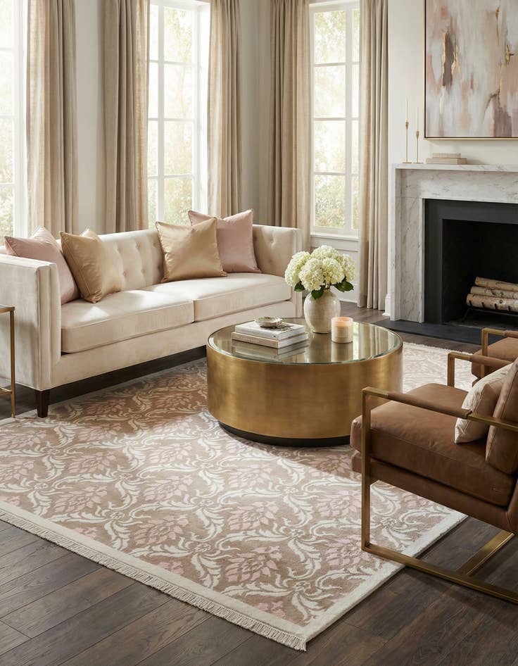 Detail image of 6' 11 x 10' 1  Hand Knotted Darya Wool Rug