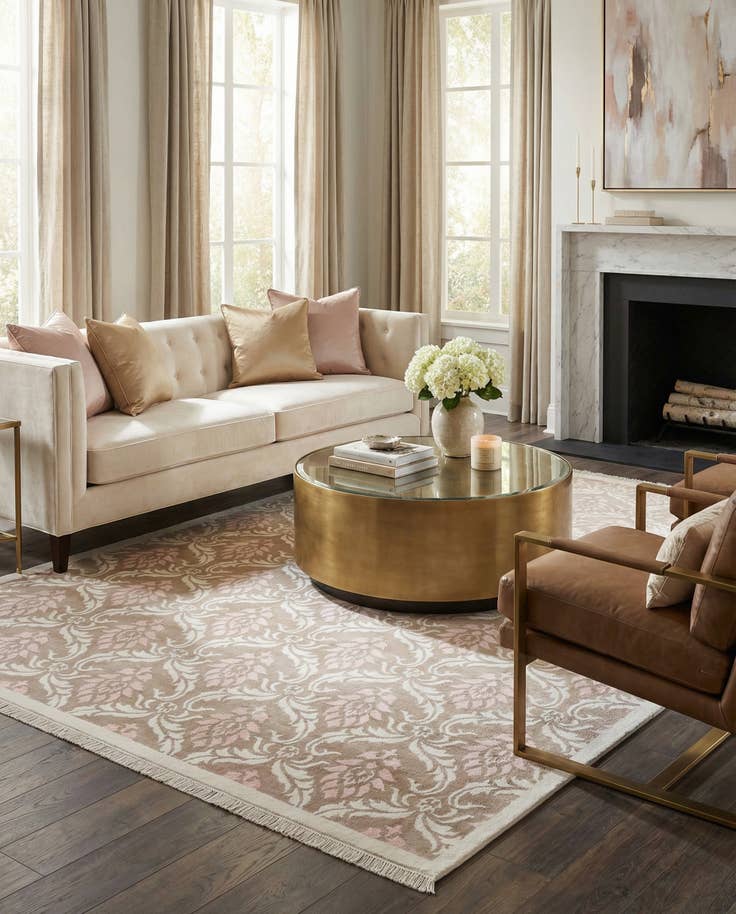 Detail image of 6' 11 x 10' 1 Hand Knotted Darya Wool Rug