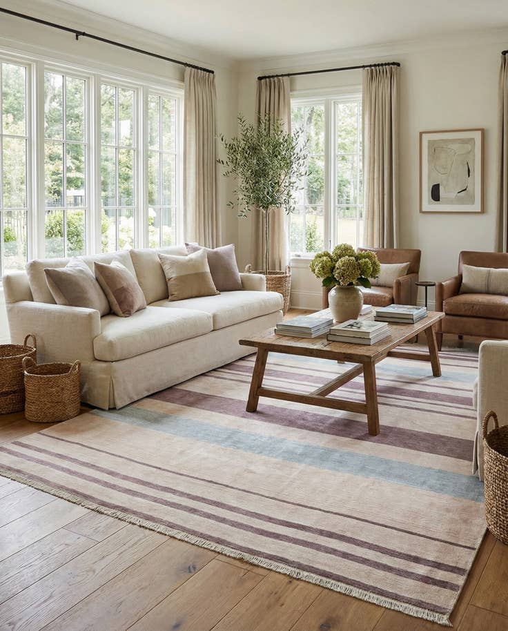 Detail image of 6' 5 x 9' 8 Hand Knotted Darya Wool Rug