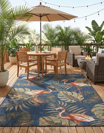 9' x 12' Easy-Clean Baja Indoor / Outdoor Rug