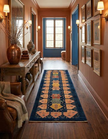 3' 1 x 9' 10 Luribaft Wool Runner Rug