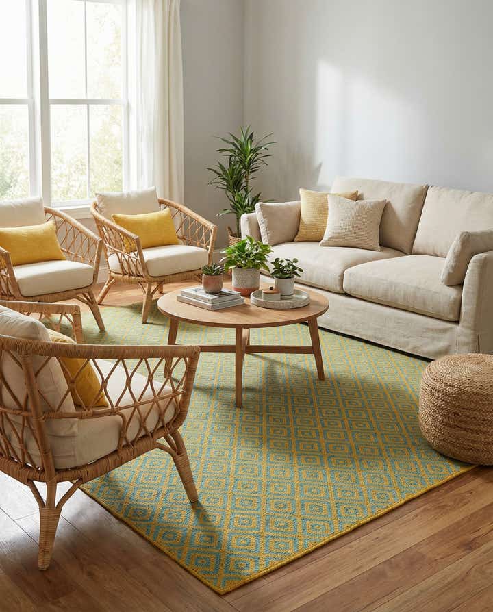 7' x 10' Easy-Clean Jill Zarin Costa Rica Indoor / Outdoor Rug