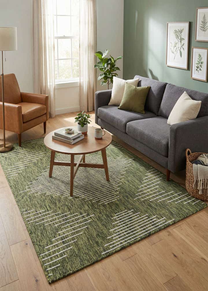 4' x 6' Easy-Clean Modern Indoor / Outdoor Rug