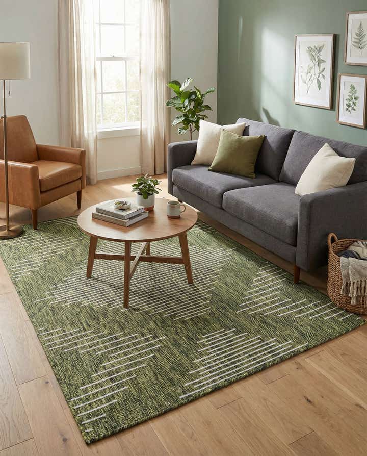 4' x 6' Easy-Clean Modern Indoor / Outdoor Rug