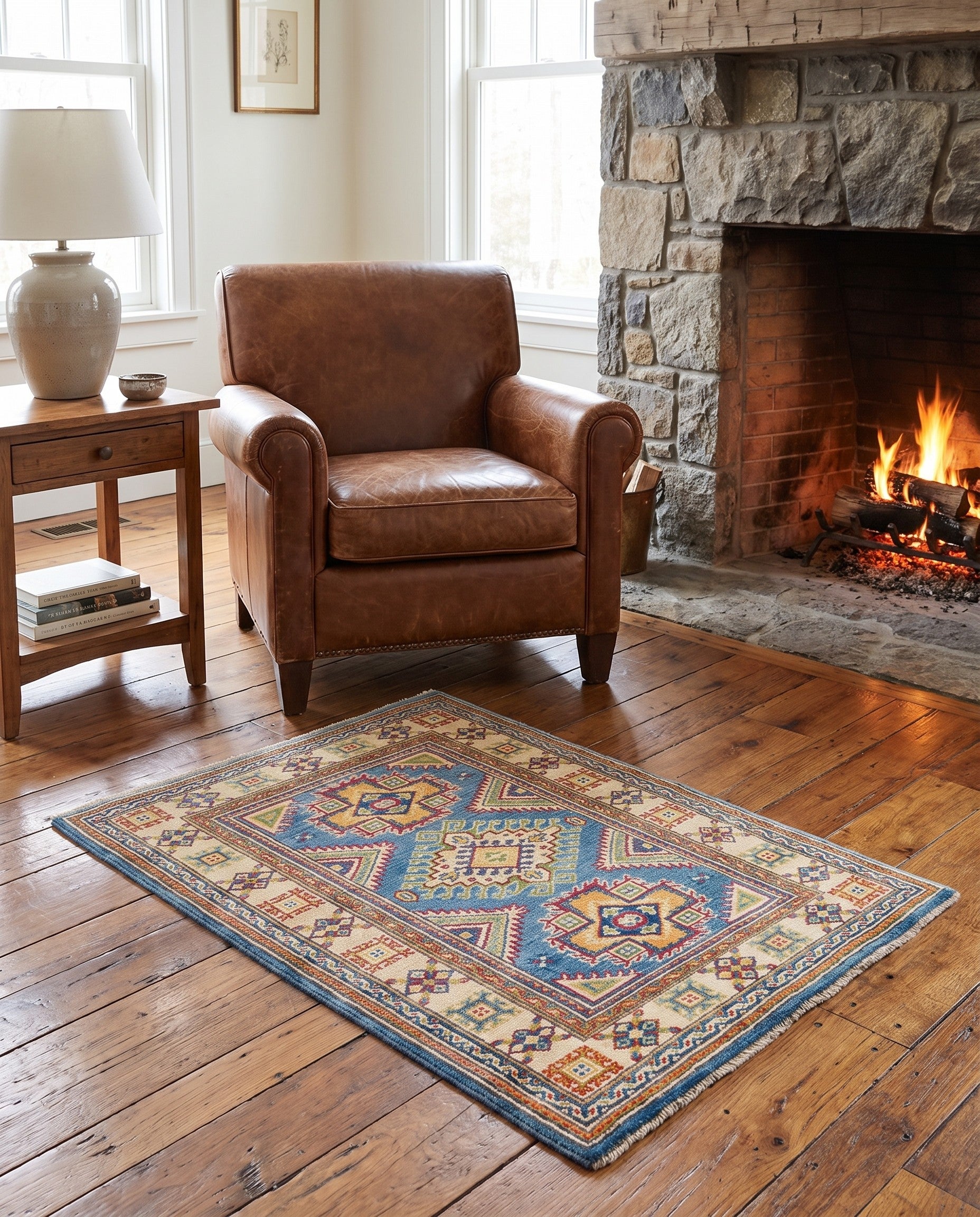 2' 9 x 3' 9 Hand Knotted Kazak Rug