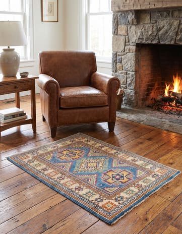 2' 9 x 3' 9 Hand Knotted Kazak Rug