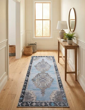 2' x 6' Washable Timeless Runner Rug