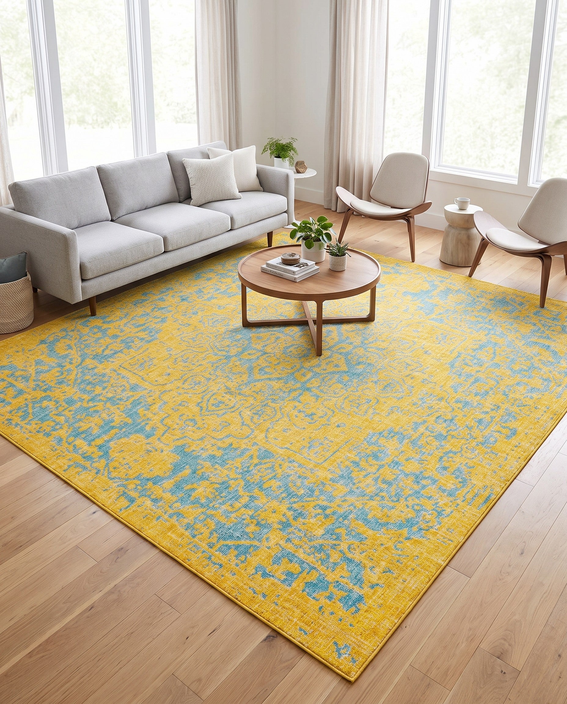 10' 8 x 10' 8 Easy-Clean Jill Zarin Dubai Indoor / Outdoor Square Rug