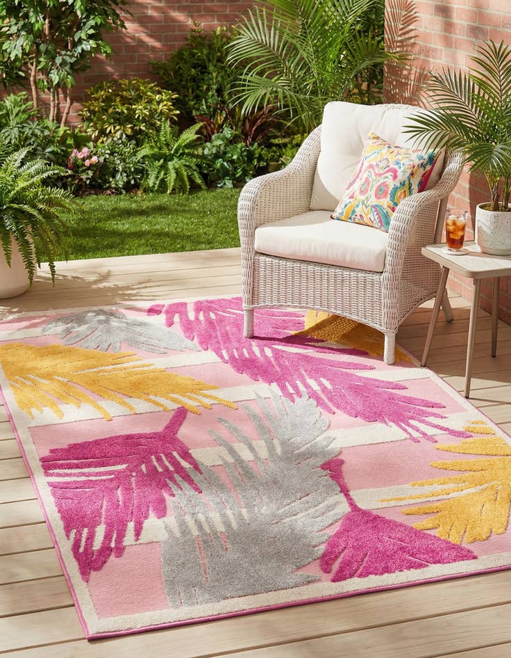 Detail image of 5' 3 x 8'  Washable Aruba Indoor / Outdoor Rug