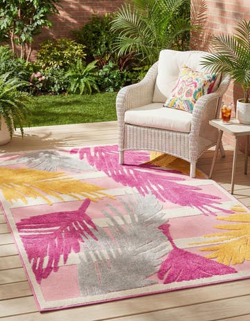 5' 3 x 8' Easy-Clean Aruba Indoor / Outdoor Rug