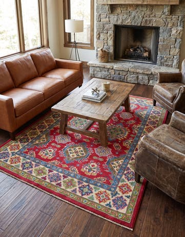 5' x 7' 1 Hand Knotted Kazak Rug