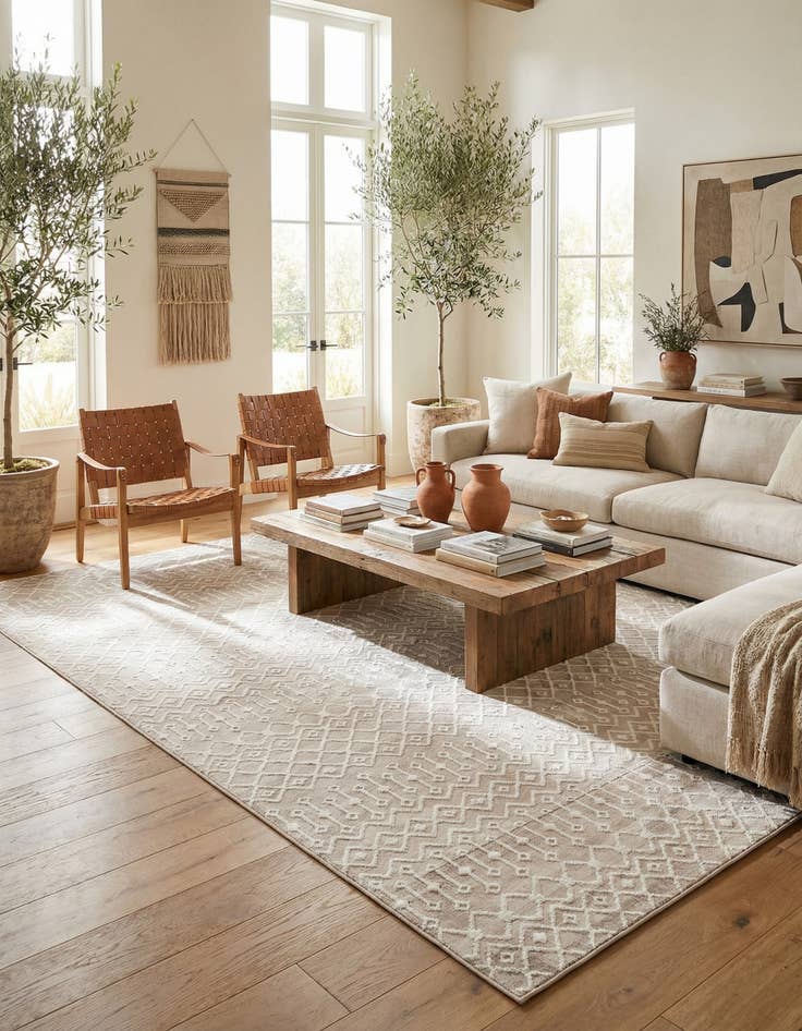 Detail image of  10' 8 x 16' 5 Kasbah Trellis Rug