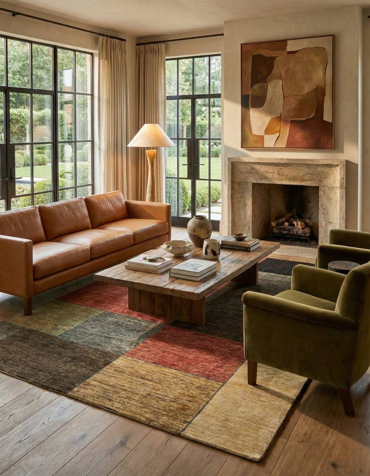 Detail image of  6' 9 x 9' 7 Juma Wool Rug