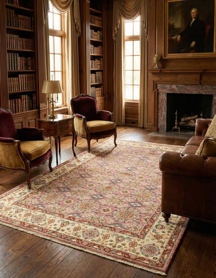 Detail image of 5' 7 x 8' 1  Hand Knotted Ariana Ziegler Rug