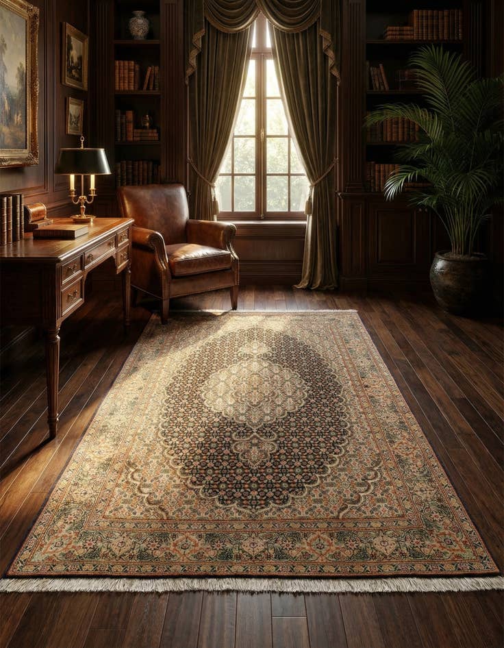 Detail image of 3' 3 x 4' 10 Tabriz Mahi Rug