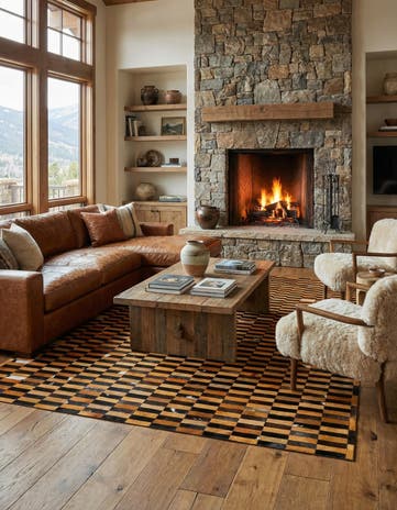 8' 2 x 10' 1 Cowhide - Patchwork Rug