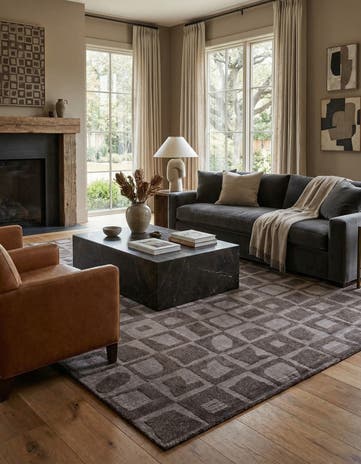 5' 9 x 8' 2 Hand Knotted Darya Wool Rug