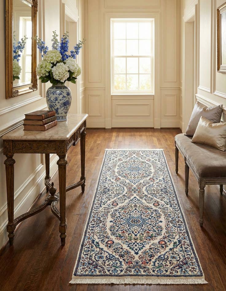 Detail image of 1' 7 x 5' 4  Hand Knotted Nain Rug