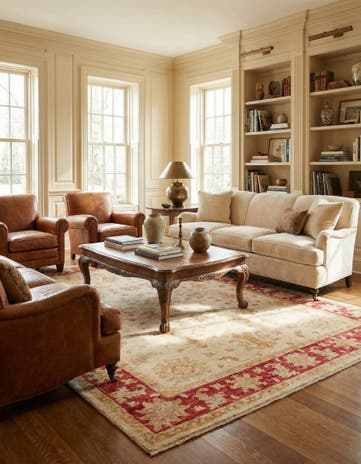5' 10 x 7' 11 Hand Knotted Peshawar Ziegler Rug