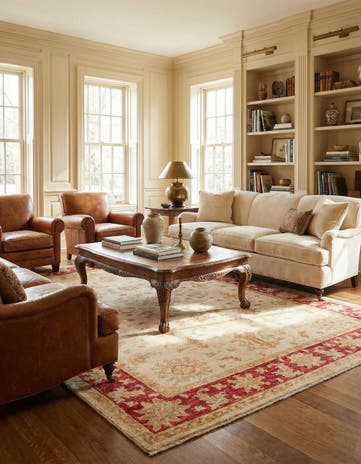 5' 10 x 7' 11 Hand Knotted Peshawar Ziegler Rug