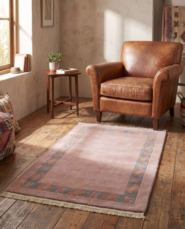 2' 7 x 4' 7 Hand Knotted Tibet Wool Rug