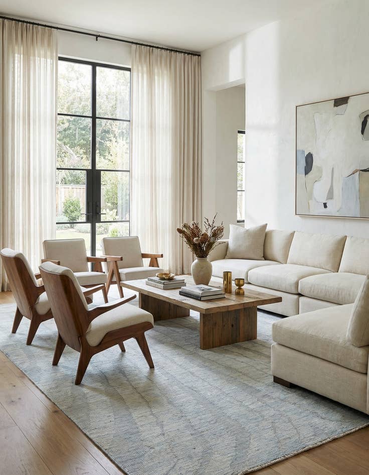 Detail image of 9' 3 x 12' 4  Hand Knotted Moroccan Wool Rug