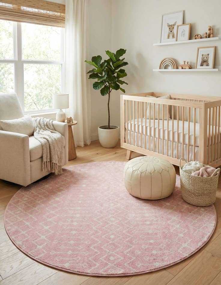 Detail image of  10' x 10' Moroccan Trellis Round Rug