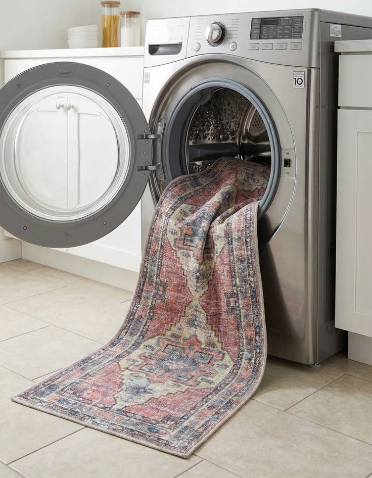 Detail image of 2' x 10'  Washable Maahru Runner Rug