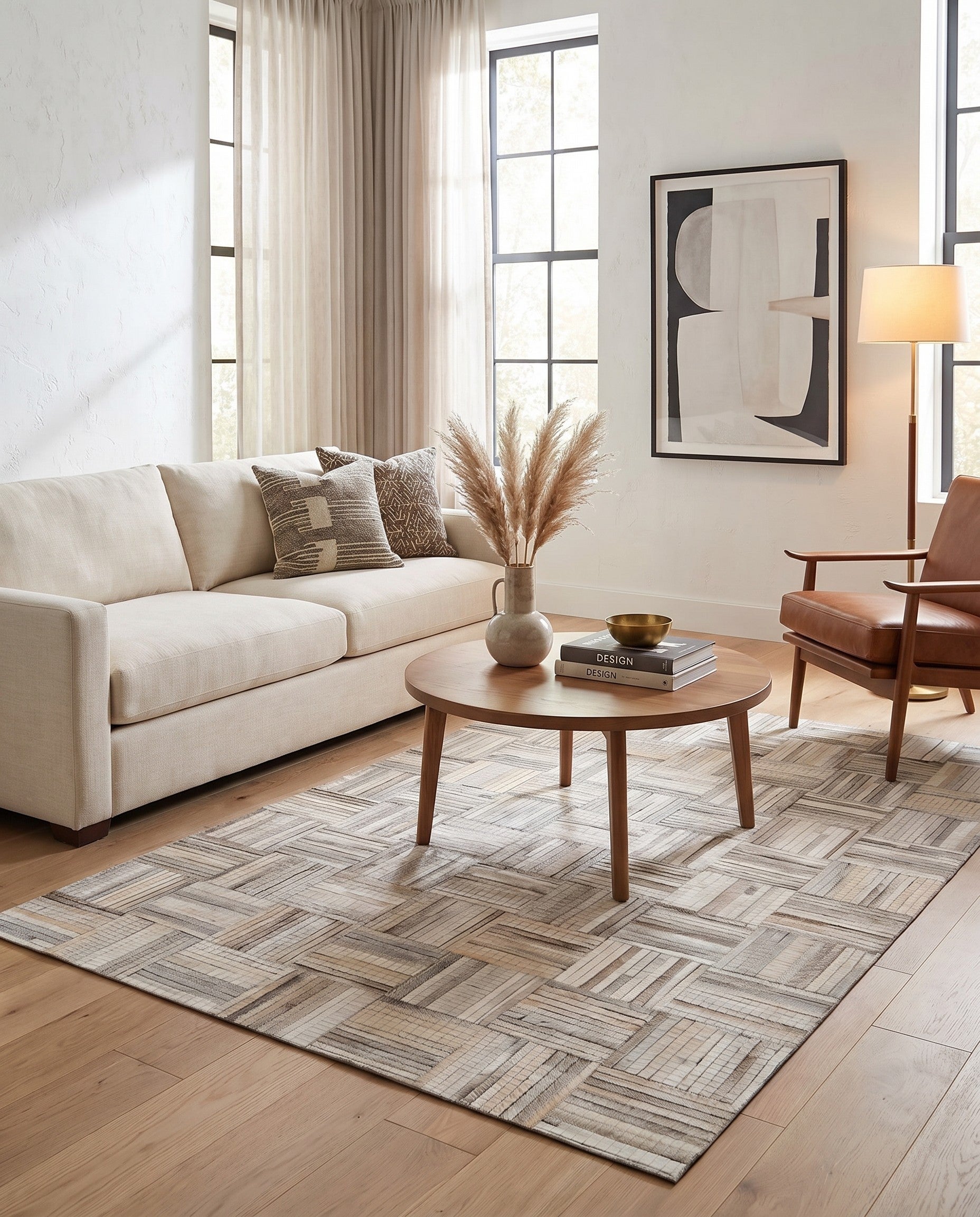 4' 1 x 6' 1 Cowhide Stocks Rug