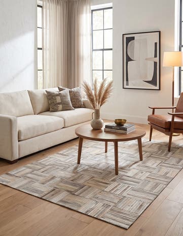 4' 1 x 6' 1 Cowhide Stocks Rug