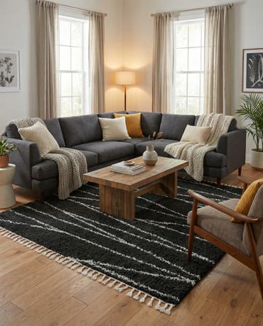  7' 10 x 7' 10 Serenity Shag Square Rug