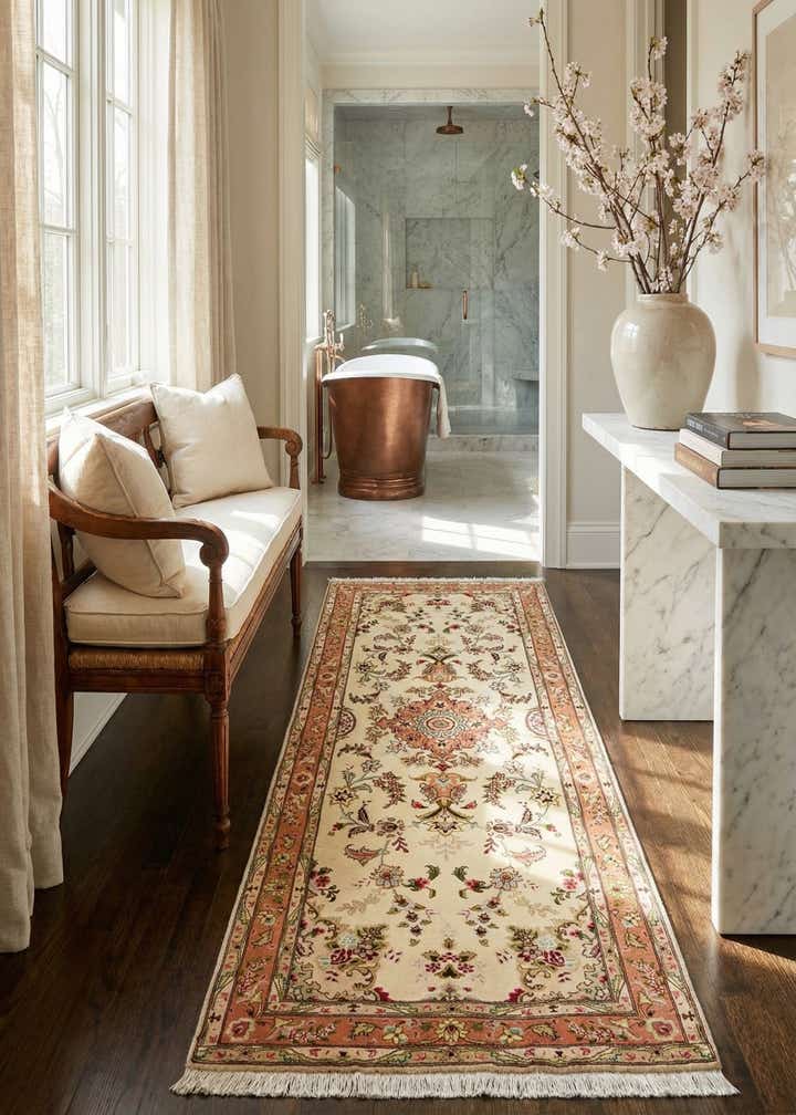 2' 8 x 7' Tabriz Runner Rug