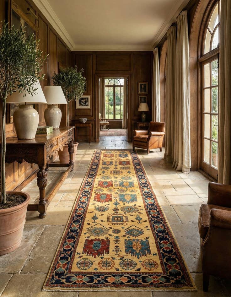 Detail image of 2' 11 x 12' Luribaft Wool Runner Rug