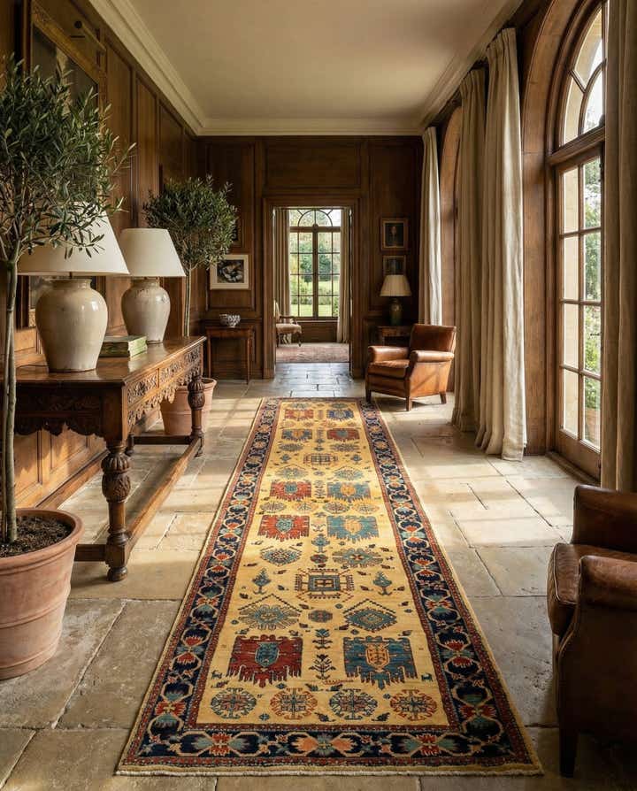 2' 11 x 12' Luribaft Wool Runner Rug
