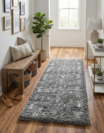 2' 7 x 10' Moroccan Shag Runner Rug