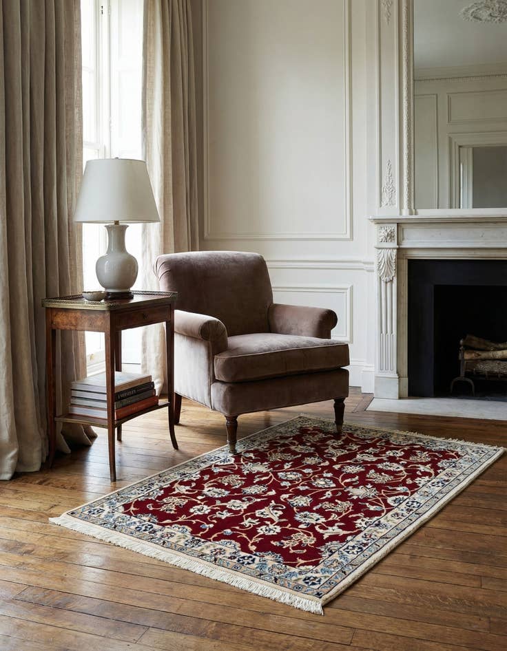 Detail image of 2' x 3' 1  Hand Knotted Nain Rug