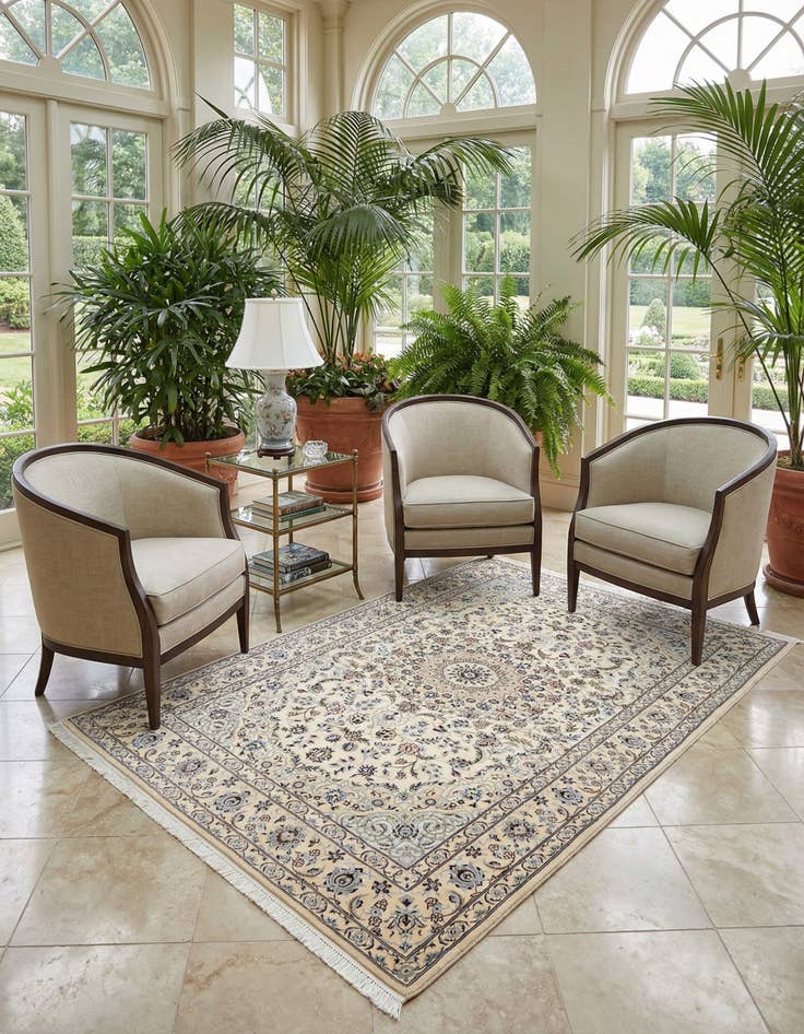 Detail image of 4' 2 x 6' 9 Nain Rug