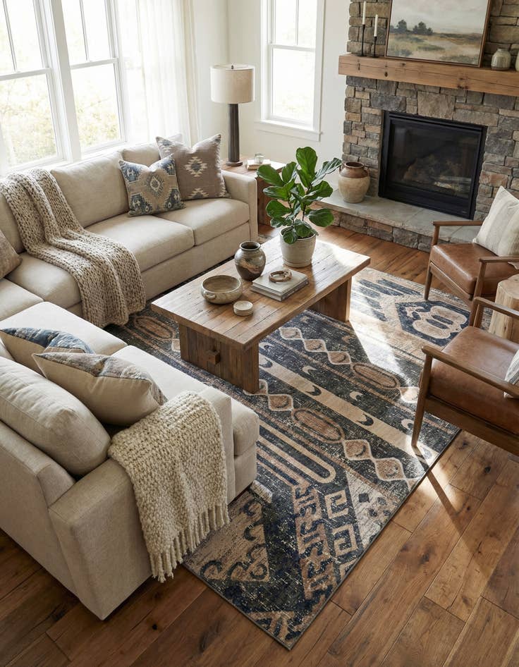 Detail image of 13' x 13' Oregon Square Rug