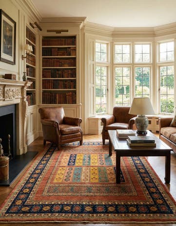 4' 9 x 6' 11 Luribaft Wool Rug