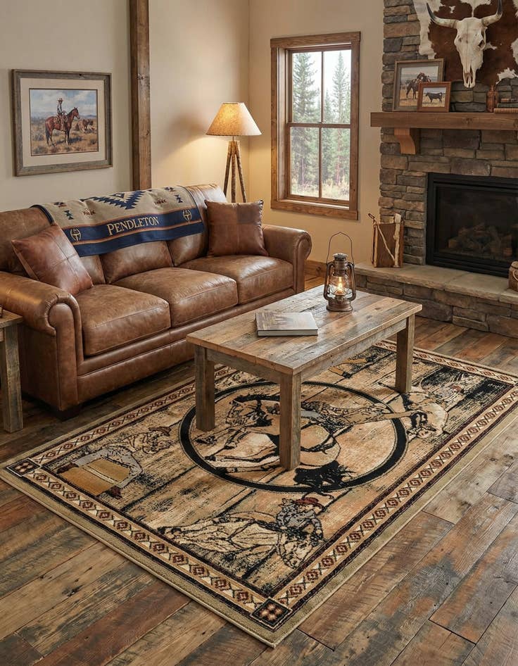 Detail image of 5' 3 x 8' Pioneer Rug