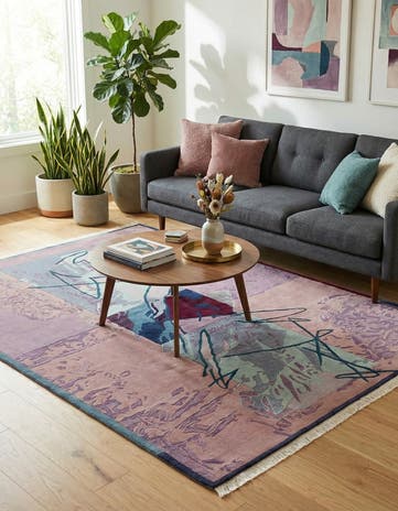 6' 7 x 9' 7 Hand Knotted Nepal Wool Rug
