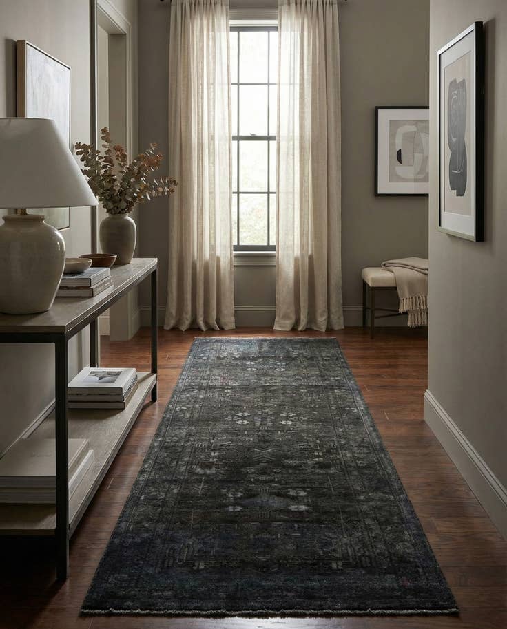 Detail image of 3' 3 x 9' 3 Hand Knotted Ultra Vintage Persian Wool Runner Rug