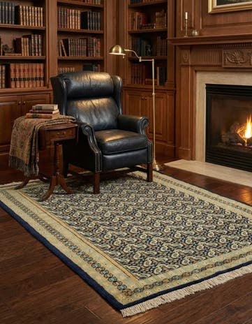 4' 2 x 5' 7 Hand Knotted Bokhara Oriental Wool Rug
