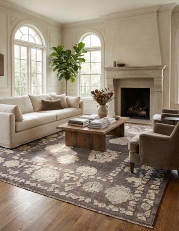 8' 2 x 10' 4 Hand Knotted Oushak Wool Rug