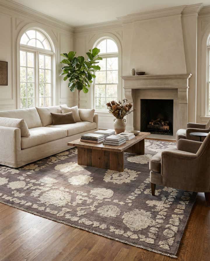 8' 2 x 10' 4 Hand Knotted Oushak Wool Rug
