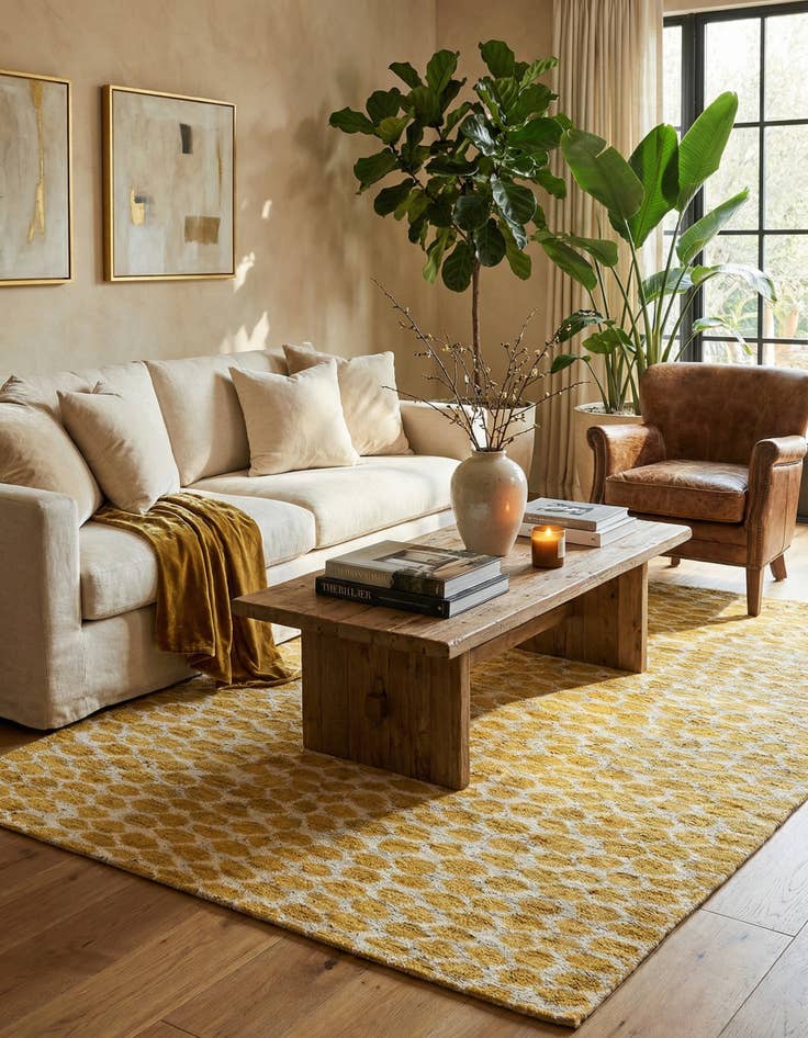 Detail image of  5' x 8' 1  Hand Knotted Moroccan Wool Rug