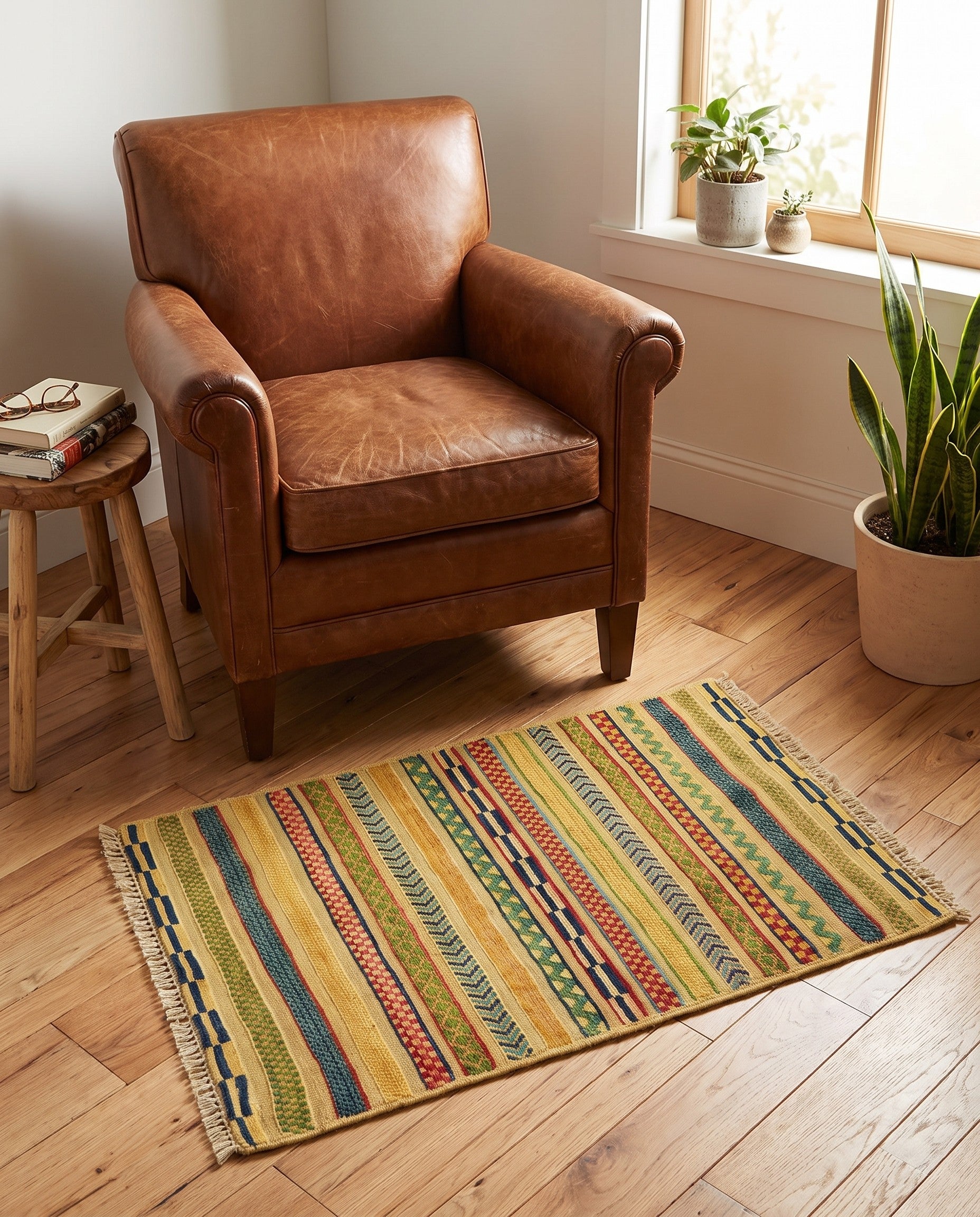 2' 8 x 4' Hand Knotted Modern Ziegler Rug
