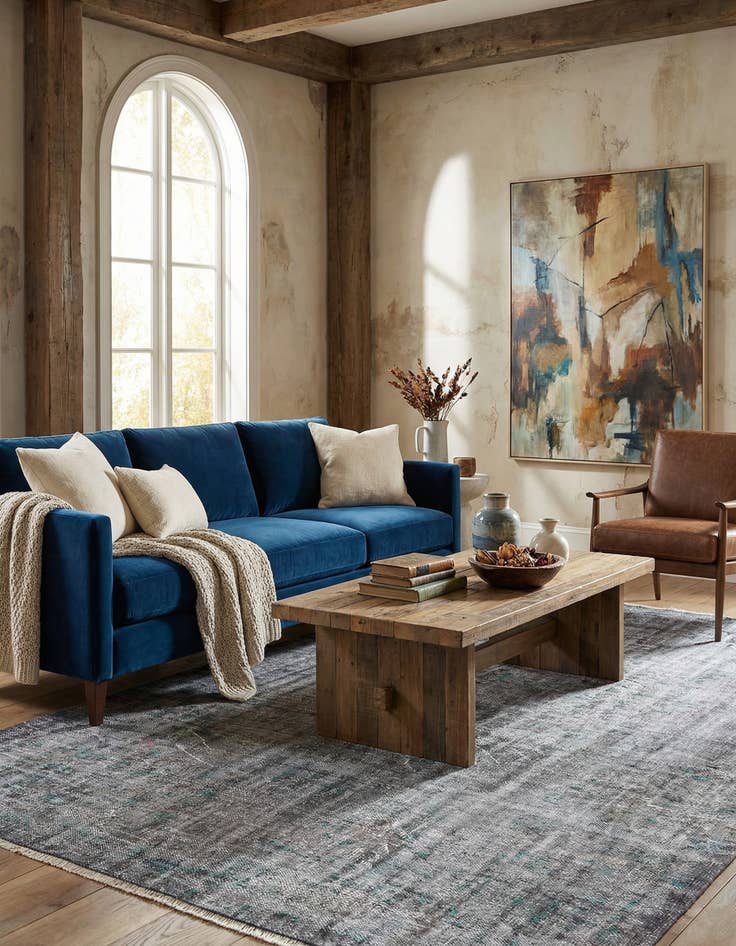 Detail image of 5' 10 x 9' 5 Ultra Vintage Wool Rug