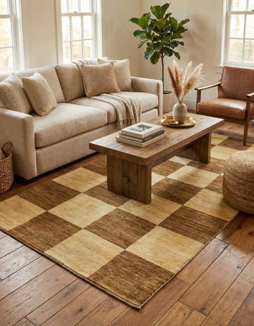 3' 4 x 6' 6 Hand Knotted Modern Ziegler Oriental Rug