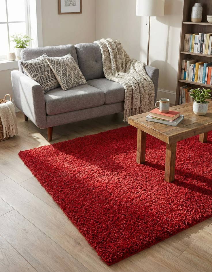 Detail image of  3' x 5' 3 Solid Shag Rug